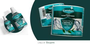 Custom printed, self-adhesive labels on a roll by Etiquette Labels