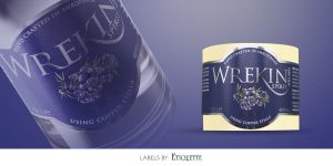 Digitally printed custom made self-adhesive labels.
