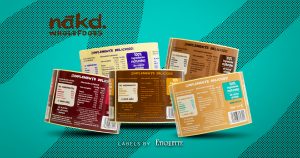 Tray labels for Nakd Bars