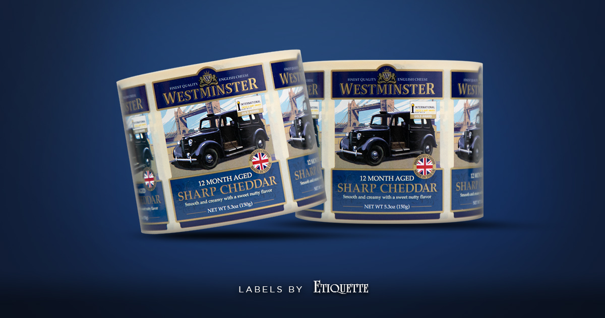 Westminster Sharp Cheddar Labels