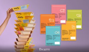 printed labels for chefly meal boxes