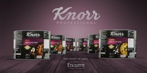Knorr food labels from Etiquette