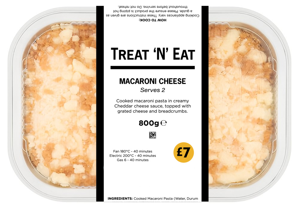 Printed Labels for supermarket ready meals prepared in-store