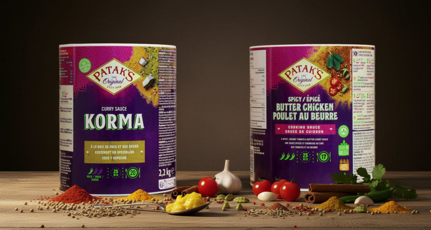 Labels for Pataks Sauces