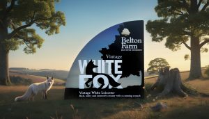White fox cheese labels for Belton Farm