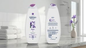 Clear Shower Gel Labels for cosmetics and personal care products