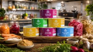 Food labels for Vegetarian Express products